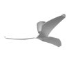 Aeratron FR Three Blade 50" Silver DC Ceiling Fan, light adaptable with remote control