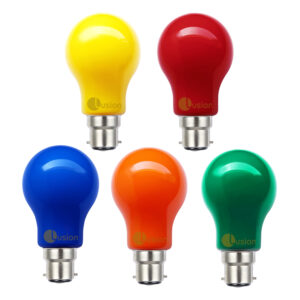 Coloured 3w LED B22 GLS Globe