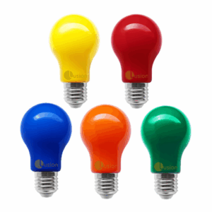 Coloured 3w LED E27 GLS Globe