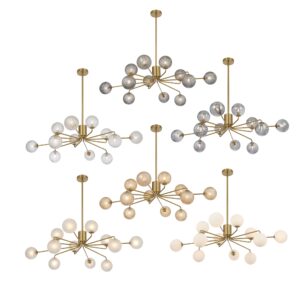 Felton 12 Light Pendant Antique Gold