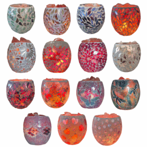Mosaic Vase Salt Lamps