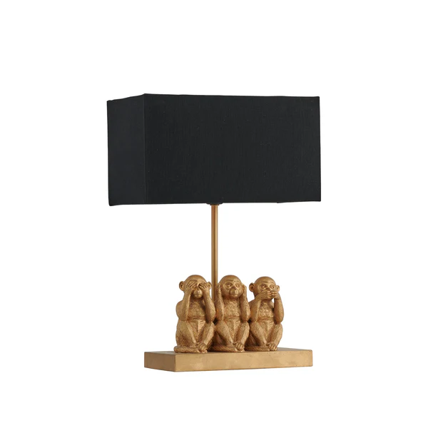 Three Monkeys Table Lamp Three Monkeys Table Lamp