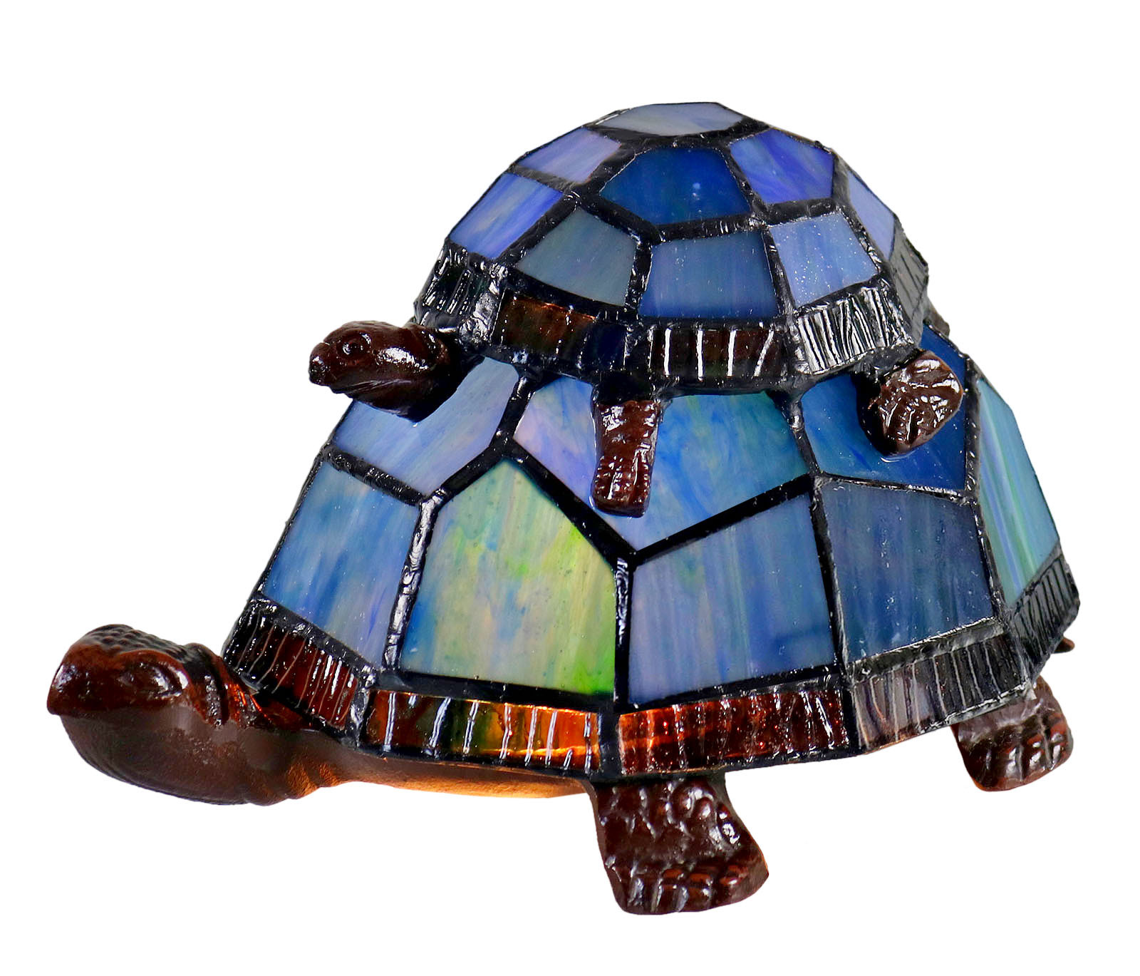 Piggyback Leadlight Turtle Lamp Piggyback Leadlight Turtle Lamp