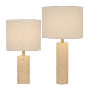 Polano Travertine Table Lamp