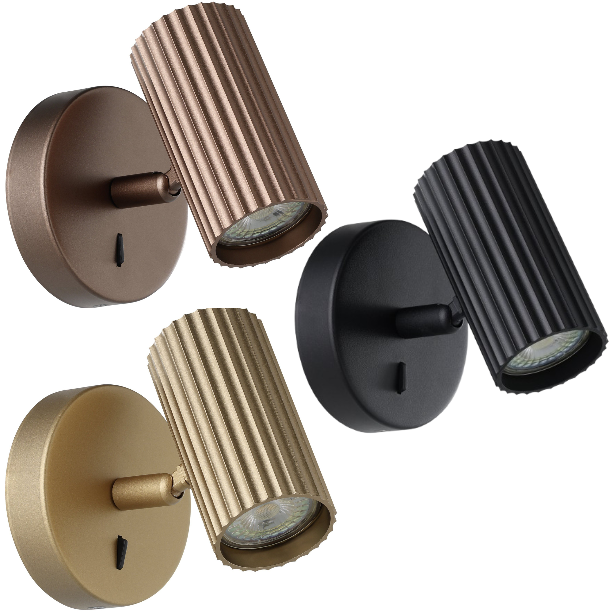 Portillo Ribbed Adjustable Wall Light Portillo Ribbed Adjustable Wall Light