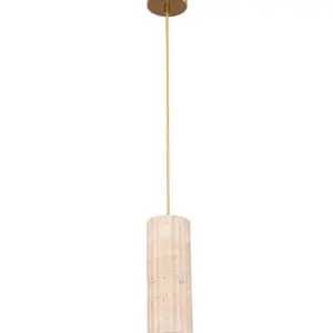 Sagitta Beige Travertine Pendant