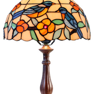 Tori Bluebird Leadlight Table Lamp