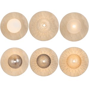 Varon Beige Travertine Wall Light